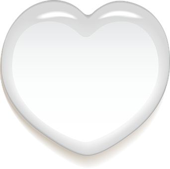 Glossy Heart Icon PNG Image