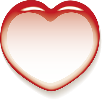 Glossy Heart Icon PNG Image