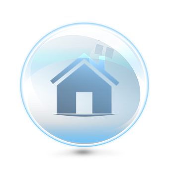 Glossy Home Icon PNG Image