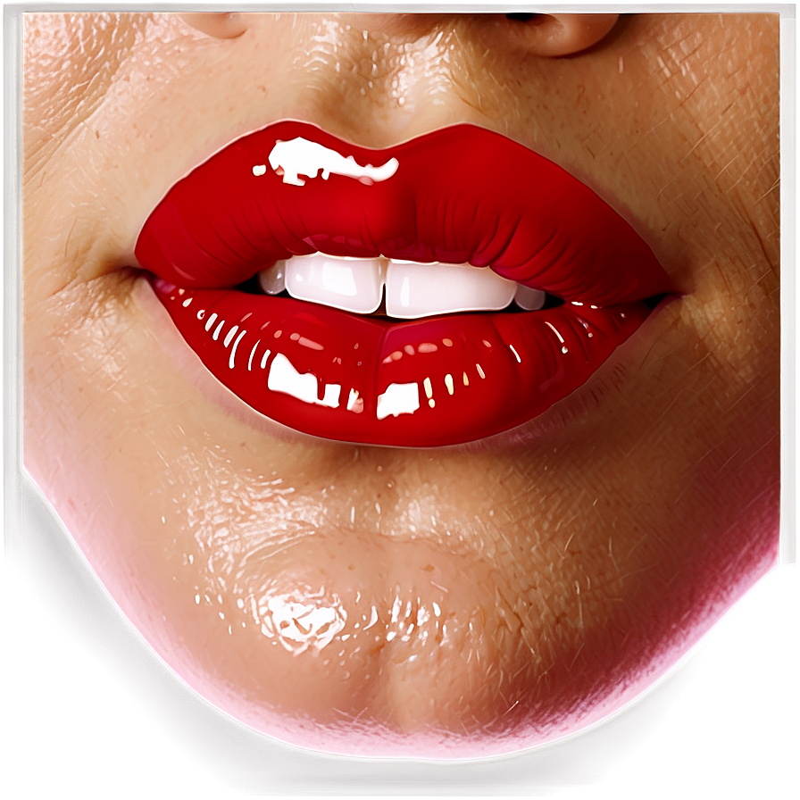 Glossy Lips Illustration Png 06212024 PNG Image