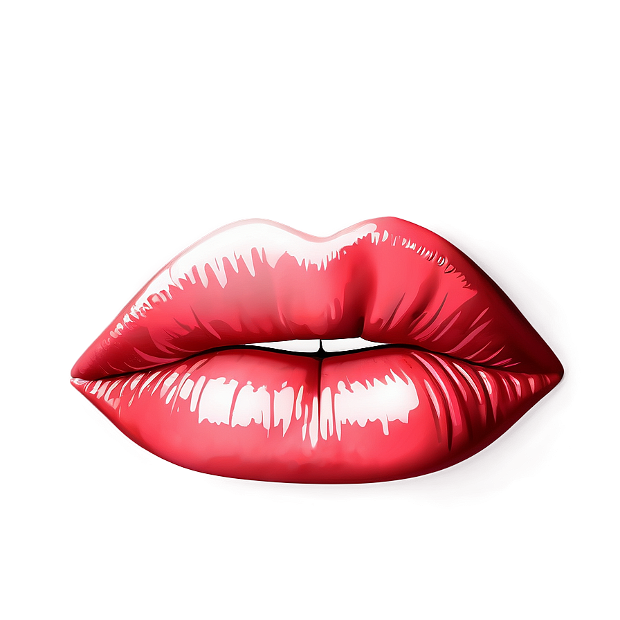 Glossy Lips Outline Png 06212024 PNG Image