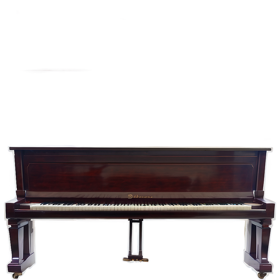 Glossy Mahogany Upright Piano Png 62 PNG Image