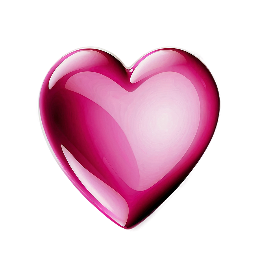 Glossy Pink Heart Symbol Png 05232024 PNG Image