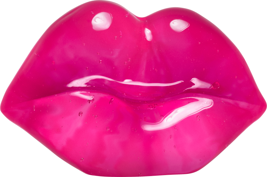 Glossy Pink Lips PNG Image