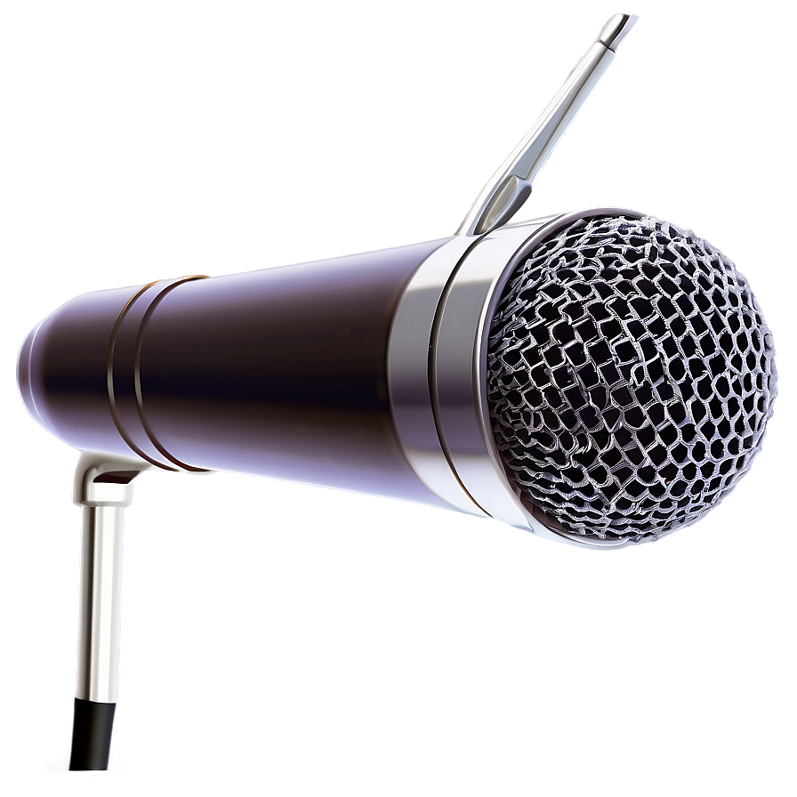 Glossy Radio Microphone Png Khu20 PNG Image