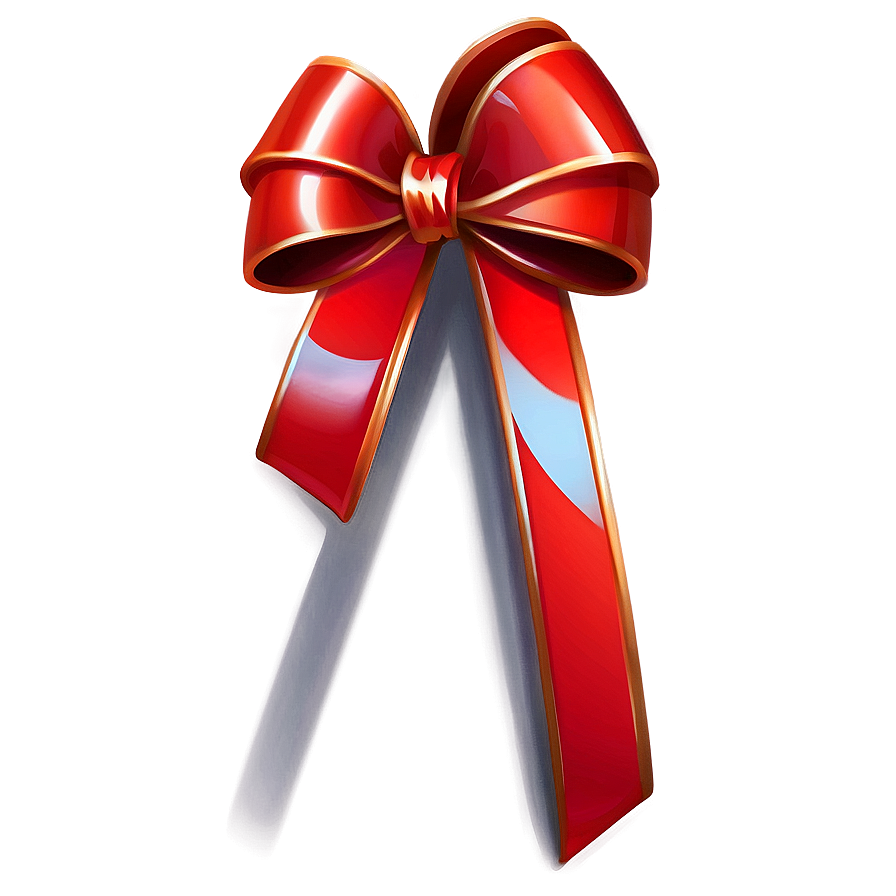 Glossy Red Bow Png Uoc60 PNG Image