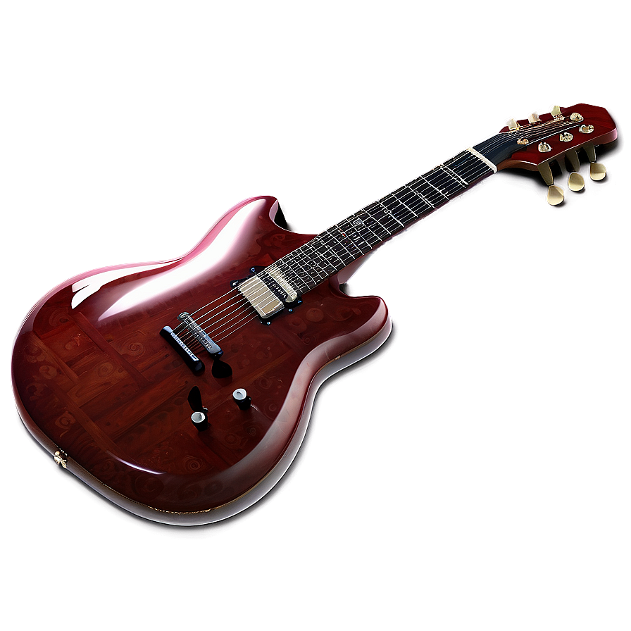 Glossy Red Guitar Png 48 PNG Image