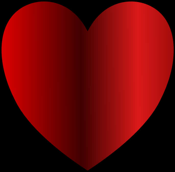 Glossy Red Heart Graphic PNG Image