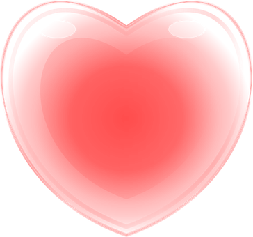 Glossy Red Heart Graphic PNG Image