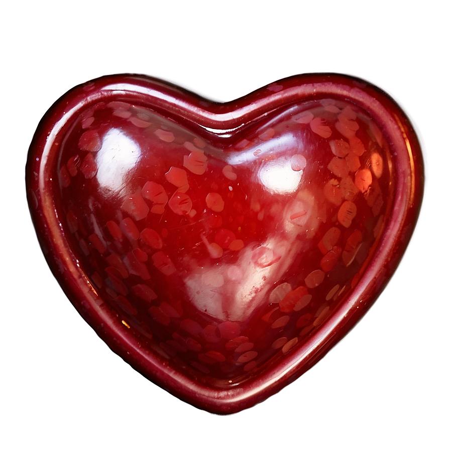 Glossy Red Heart Png Bhm PNG Image