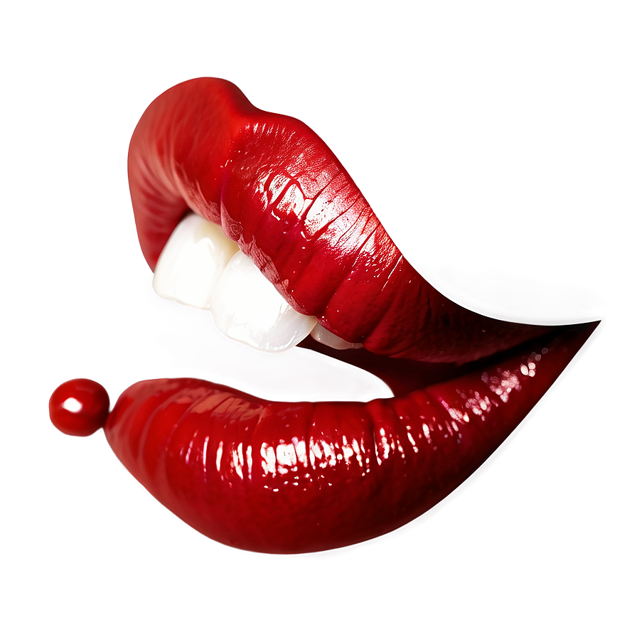 Glossy Red Lips Graphic Png 06112024 PNG Image