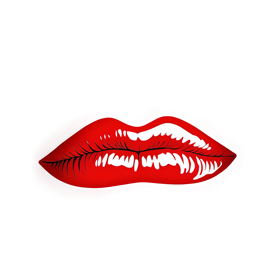 Glossy Red Lips Graphic Png Kre28 PNG Image