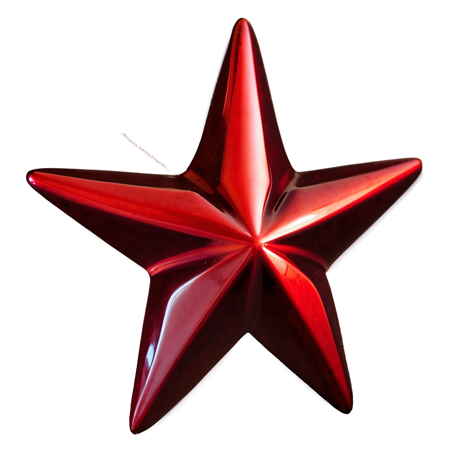 Glossy Red Star Png 69 PNG Image