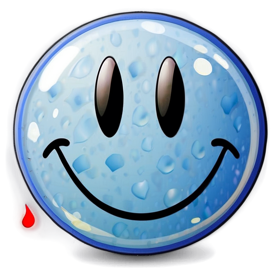 Glossy Smiley Face Sticker Png Aia PNG Image