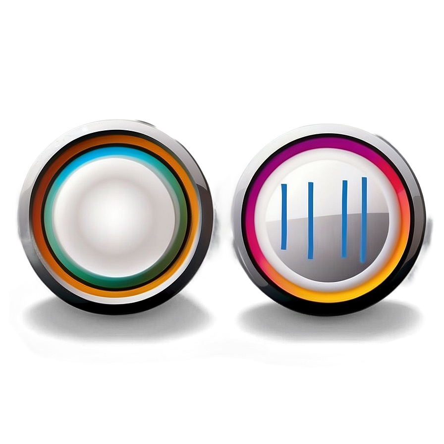 Glossy White Button Png 06272024 PNG Image