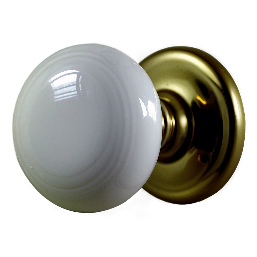 Glossy White Doorknob Png Sbk PNG Image