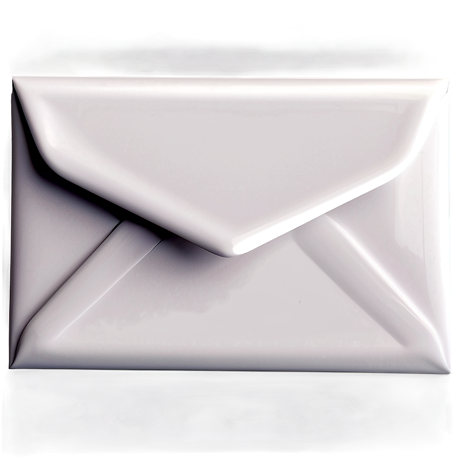 Glossy White Envelope Png 83 PNG Image