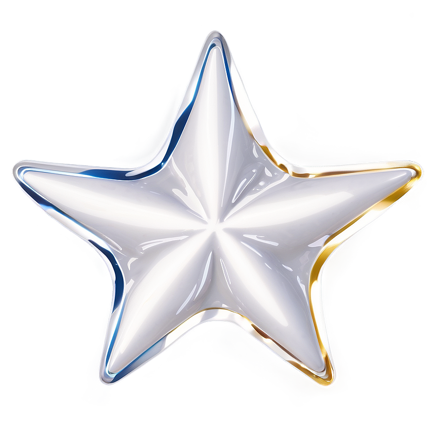 Glossy White Star Graphic Png 05042024 PNG Image