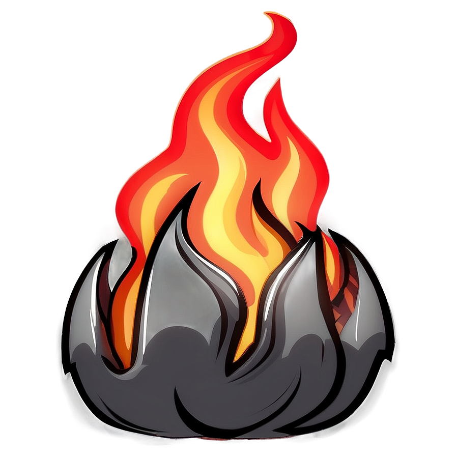 Glow Cartoon Flame Png 06262024 PNG Image