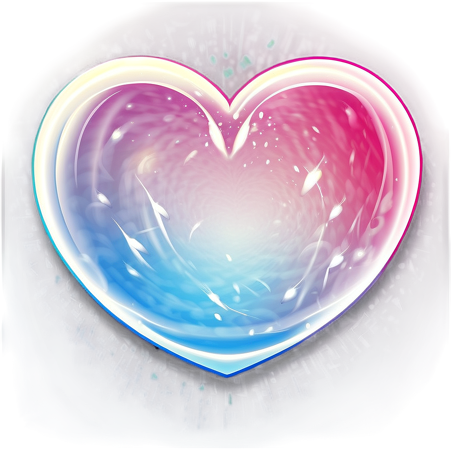 Glow Heart Vector Png Fux PNG Image