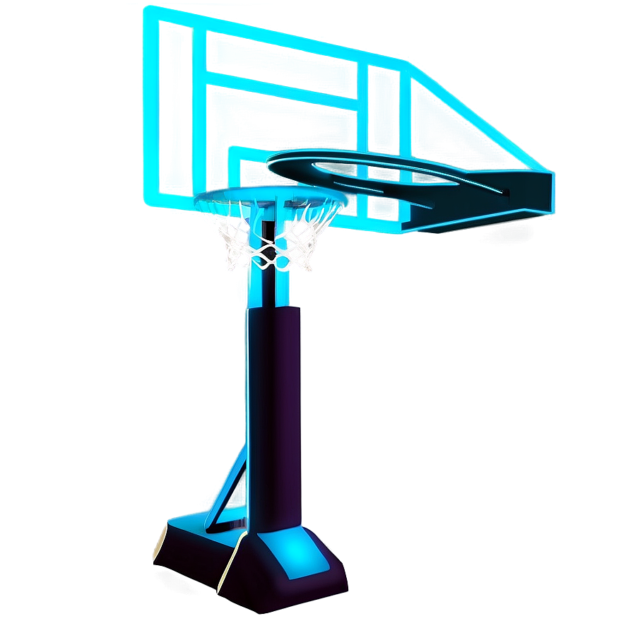 Glow In The Dark Basketball Hoop Png Ine PNG Image