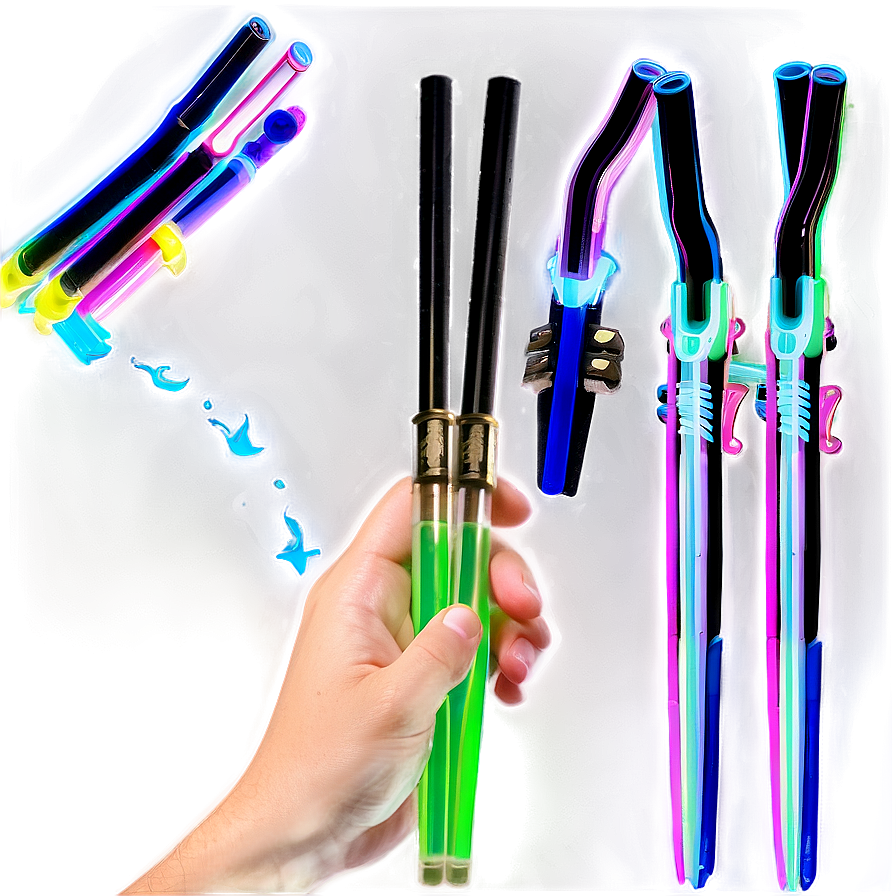 Glow In The Dark Chopsticks Png Pvr81 PNG Image