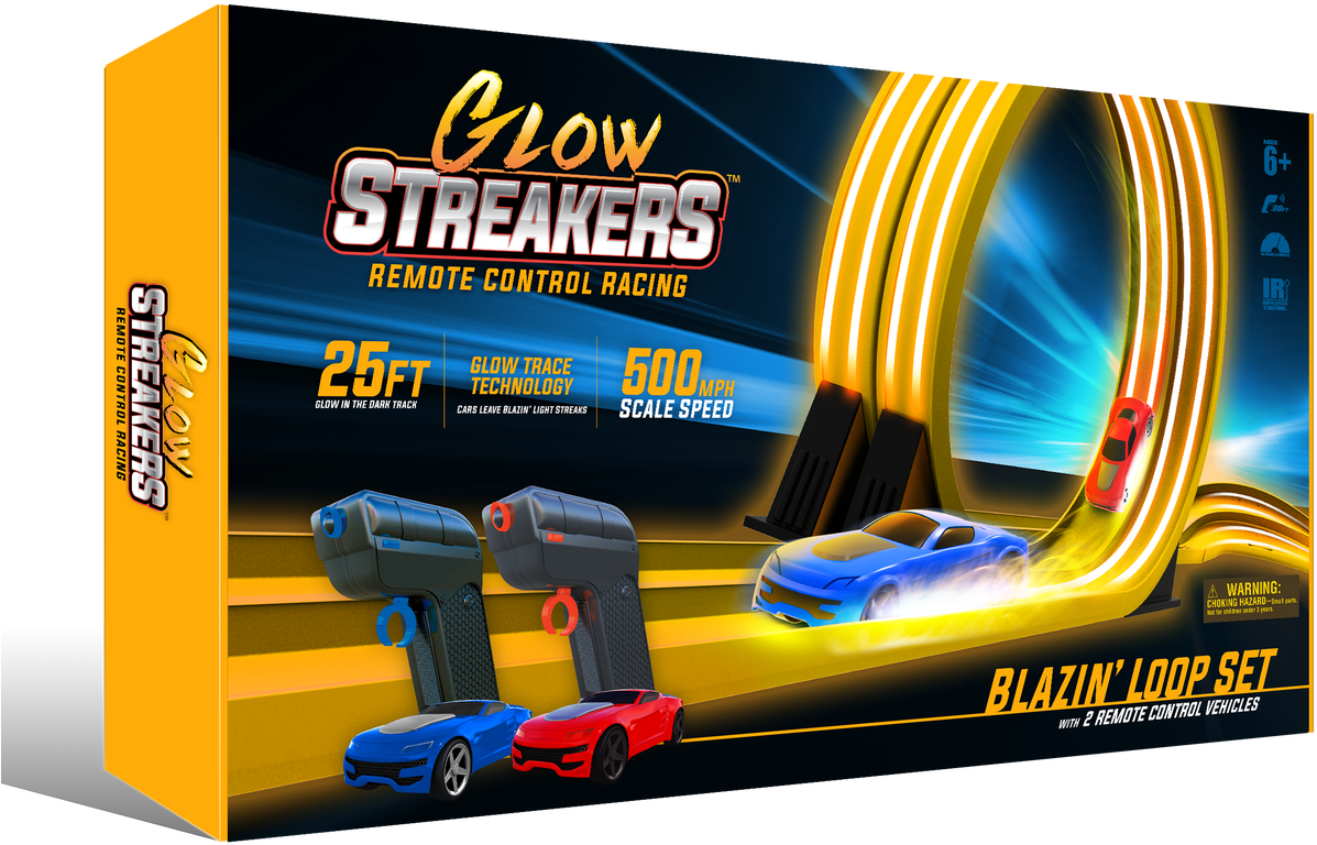 Glow Streamers R C Racing Set PNG Image