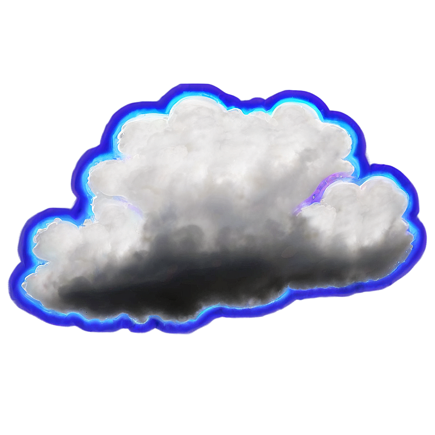 Glowing Blue Clouds Png 06202024 PNG Image