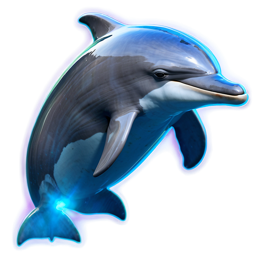 Glowing Dolphins Png 06112024 PNG Image