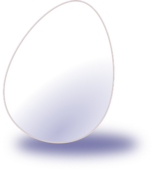 Glowing Eggon Black Background PNG Image