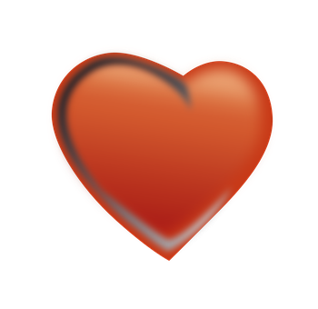 Glowing Heart Icon PNG Image