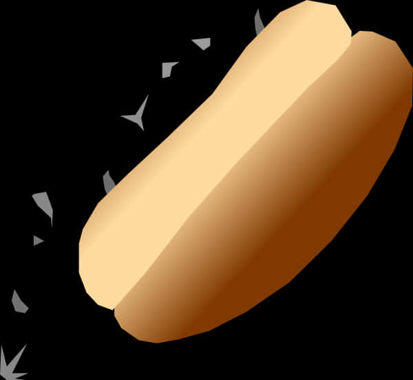 Glowing Hot Dog Illustration PNG Image