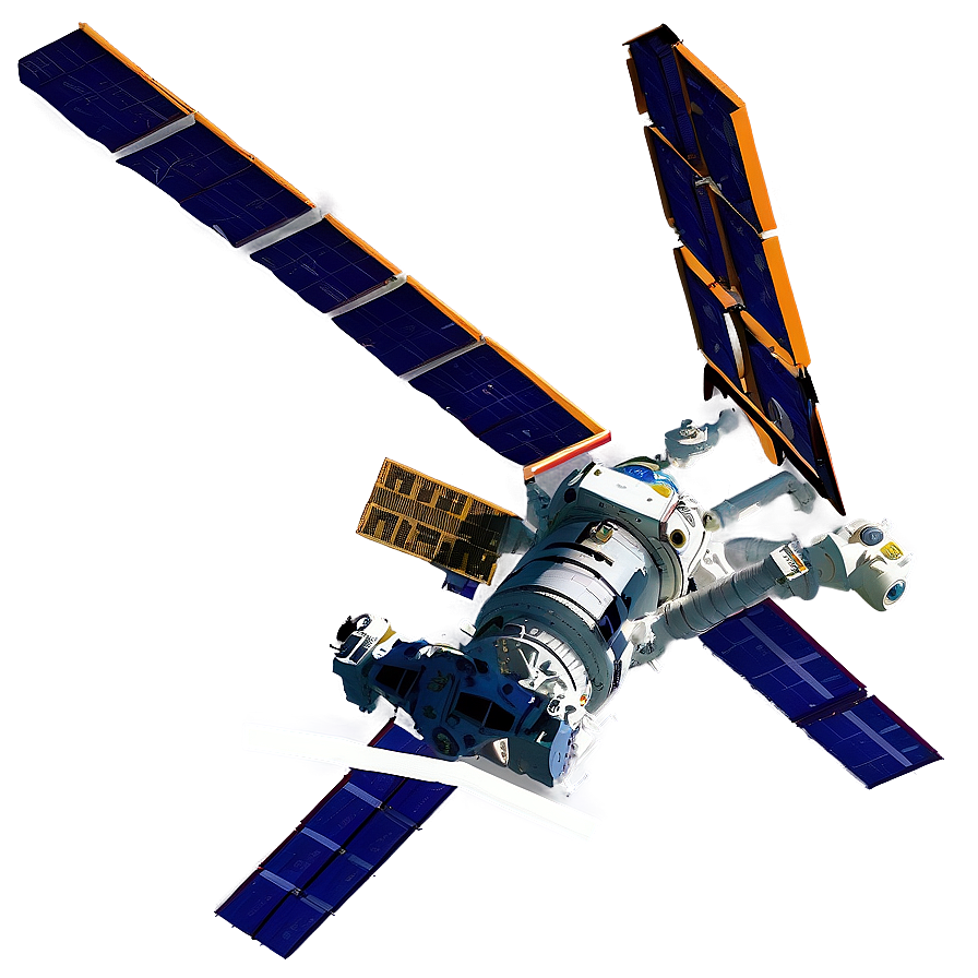 Glowing Iss In Earth's Shadow Png 06282024 PNG Image