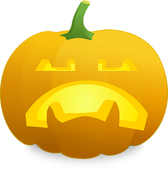 Glowing Jack O Lantern Emoji PNG Image