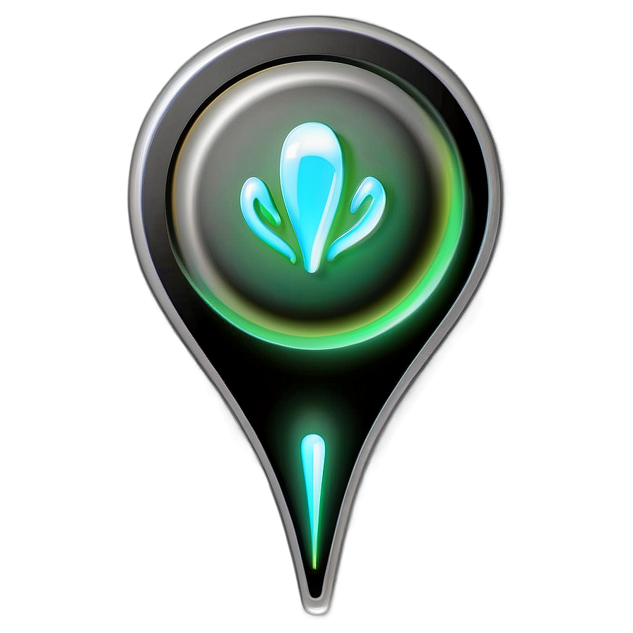 Glowing Location Pin Png Ptu44 PNG Image