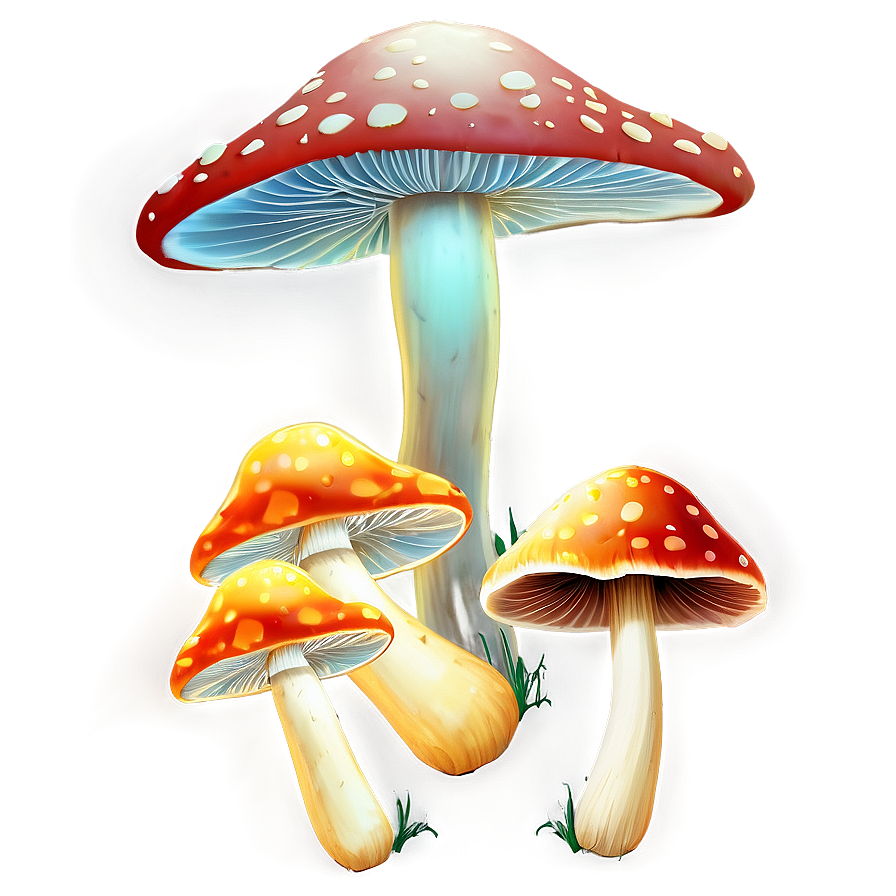 Glowing Mushrooms Png Cuq89 PNG Image