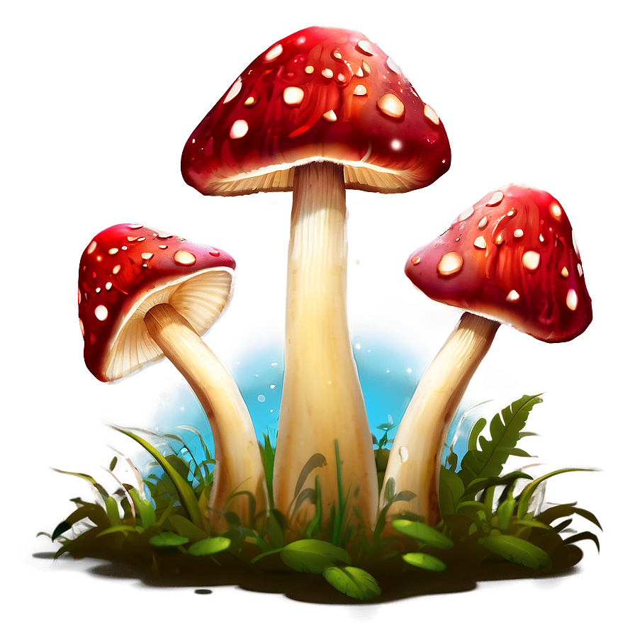 Glowing Mushrooms Png Hxi PNG Image