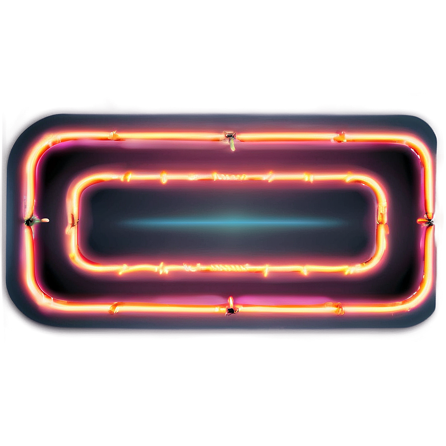 Glowing Neon Rectangle Png 06272024 PNG Image