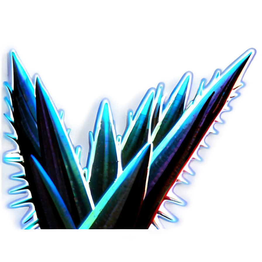 Glowing Neon Spikes Png 06122024 PNG Image