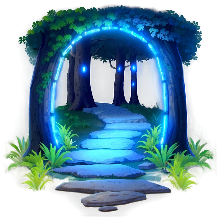 Glowing Night Path Png 14 PNG Image