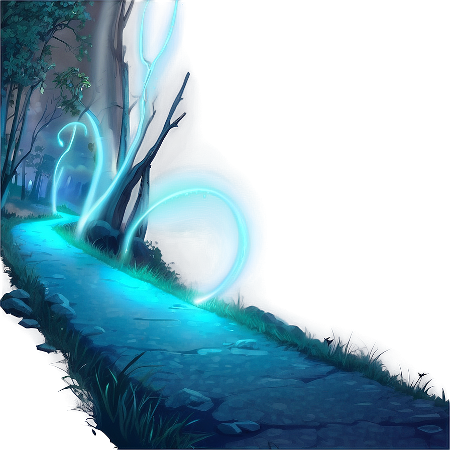 Glowing Night Path Png 16 PNG Image