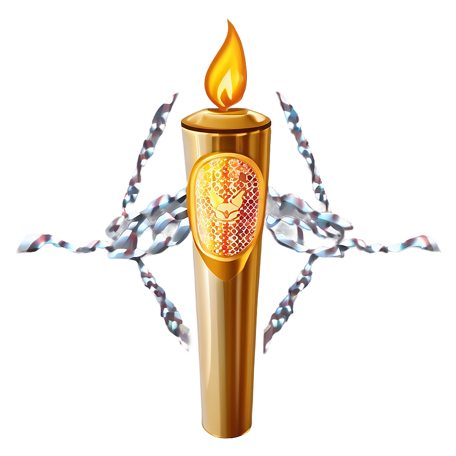 Glowing Olympic Torch Png 06272024 PNG Image