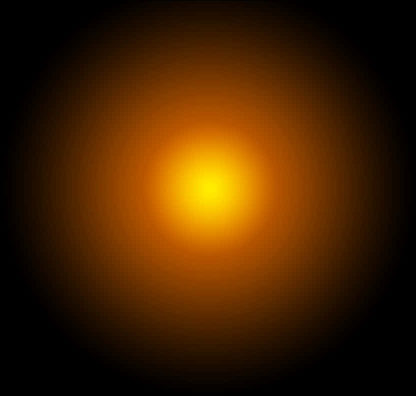 Glowing Orange Light Gradient PNG Image