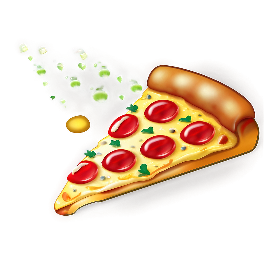 Glowing Pizza Emoji Png Dun33 PNG Image