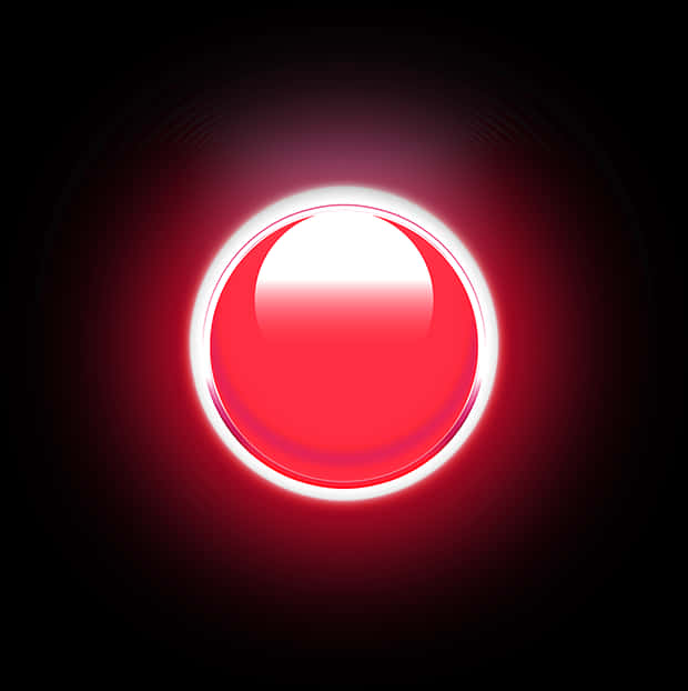 Glowing Red Circle Abstract PNG Image