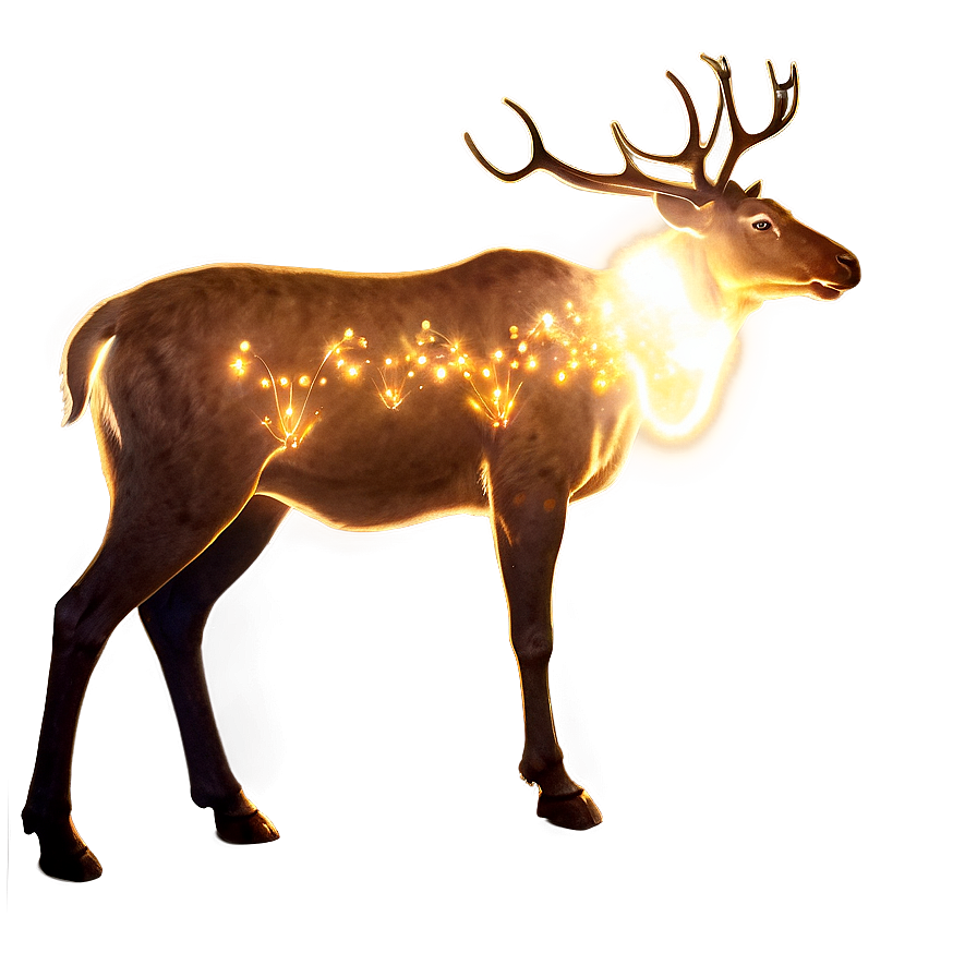 Glowing Reindeer Png 2 PNG Image