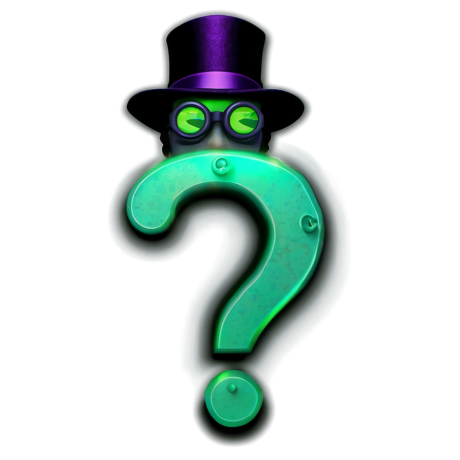 Glowing Riddler Question Mark Png 06282024 PNG Image