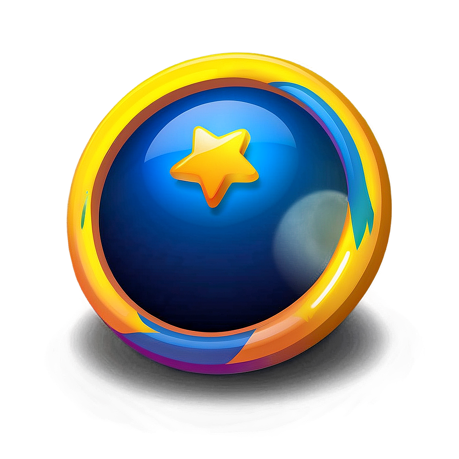 Glowing Rounded Star Png Mje4 PNG Image