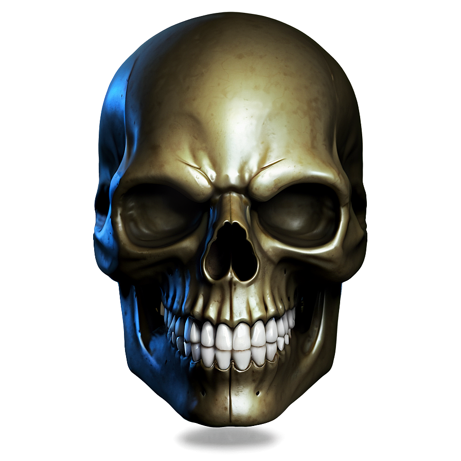 Glowing Skull Face Icon Png 06272024 PNG Image