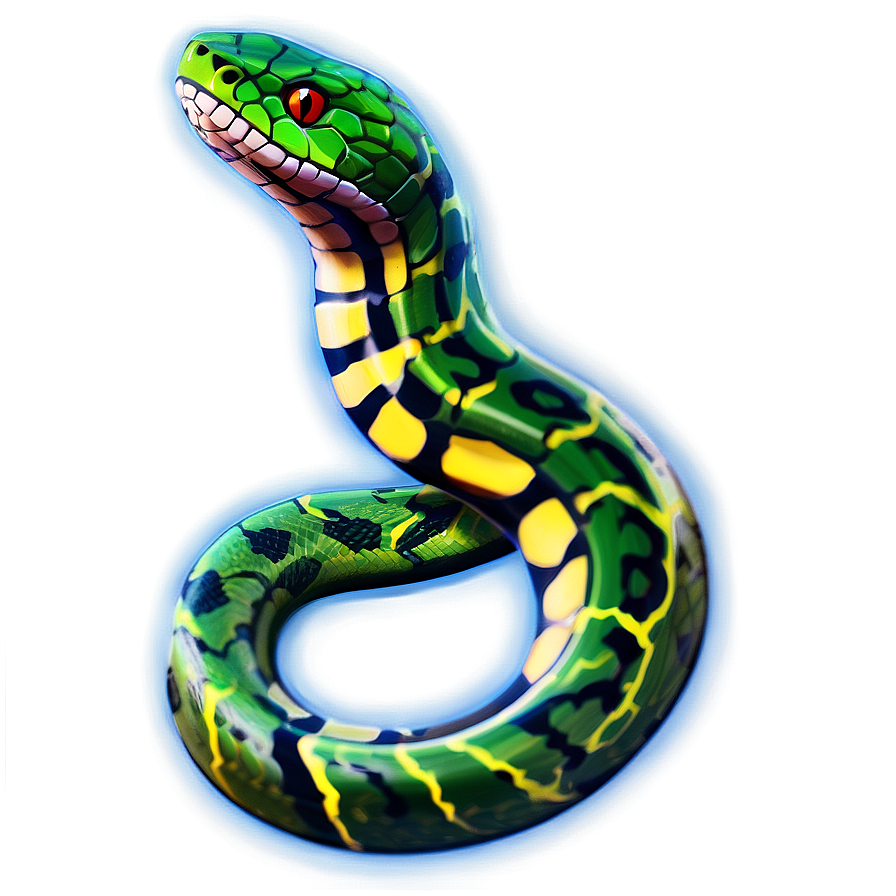 Glowing Snake Tattoo Png Dng28 PNG Image